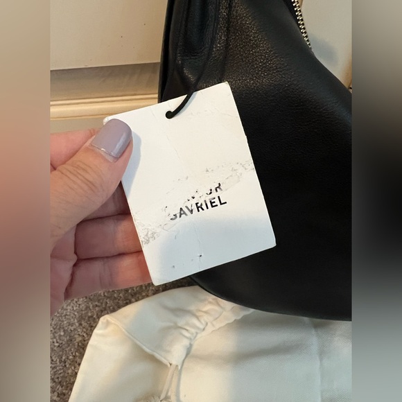 Mansur Gavriel Swing Leather Hobo Bag (Black) NWT - Picture 4 of 13